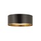 Z-Lite Arlo 3 Light Flush Mount, Matte Black & Rubbed Brass 2303F3-MB-RB - alternate 1